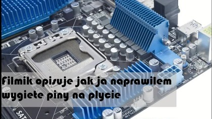 Uszkodzone piny na płycie głównej, Problem rozwiązany.  ASUS P6X58D-E.  CPU socket pin repair