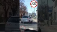 Nadział Seata na widły wózka widłowego #stopcham #dashcam #wideorejestrator