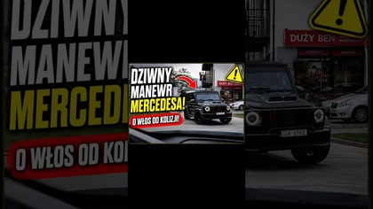 Mercedes długo się wahał i zrobiło się naprawdę gorąco  #shorts #polskiedrogi #kierowcy