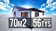 Dom 70m2 za 56tys pod klucz, dom 70m2 bez pozwolenia na budowę, dom 70m2