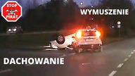 Dachowanie na skrzyżowaniu z ulicą Twardowskiego w Szczecinie.  STOP PIRAT