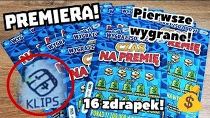 Zdrapki Lotto  Premiera! 16 zdrapek Czas na Premię!  Pierwsze wygrane! 