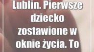 Lublin.  Pierwsze dziecko zostawione w oknie życia.  To chłopiec