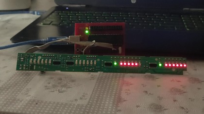 Blink na panelu pralki