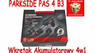 PARKSIDE PAS 4 B3 Wkrętak akumulatorowy 4w1 z Lidla ( TEST ! )
