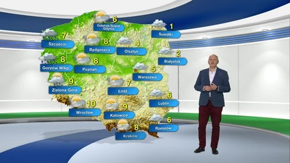 Prognoza pogody na TVN Meteo (08. 01. 2023)