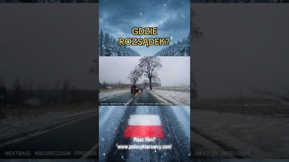 Wyprzedzanie na lodowisku chwila i tragedia.  Gdzie rozsądek? #ślisko #drogi #zima #traffic
