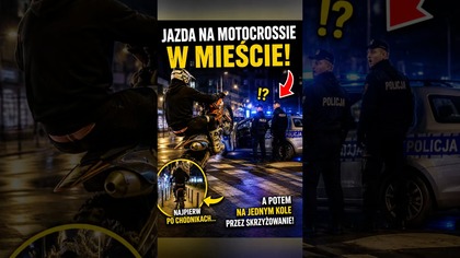 Policja aż stanęła z wrażenia  #motocross #policja #shorts