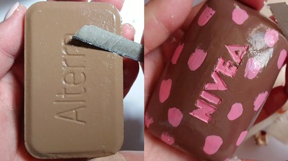 Soap Carving ASMR Relaxing Sounds no talking Satisfying ASMR Video