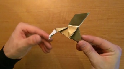ORIGAMI - lecąca KACZKA I