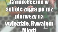 Górnik Łęczna w sobotę zagra po raz pierwszy na wyjeździe.  Rywalem Miedź Legnica