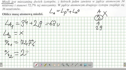 Miedź jest mieszaniną dw&oacute;ch izotop&oacute;w, z kt&oacute;rych jeden zawiera w jądrze atomowych 34 neutrony i stanowi 72,7% tej mieszaniny.  ZAD
