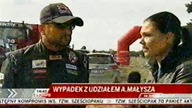 Adam Małysz dachował w Żaganiu (15. 09. 2011)