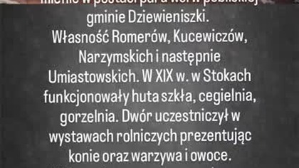 Dziewieniszki - Stoki Dwór stocki.  Dieveniškės - Stakai.  Stakų dvaras.  Šalčininkų raj.