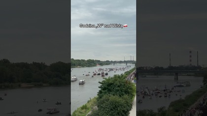 GODZINA W NAD WISŁĄ.  CUDOWNY WIDOK
