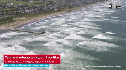 Tsunami uderza w region Pacyfiku.  Fale dotarły do Hawajów, Japonii i Kalifornii [KS Info]
