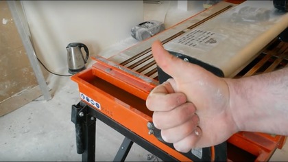 Test - PRZECINARKA DO PŁYTEK Norton Clipper TR 230 GS - Cięcie płytki pod kątem 45 stopni