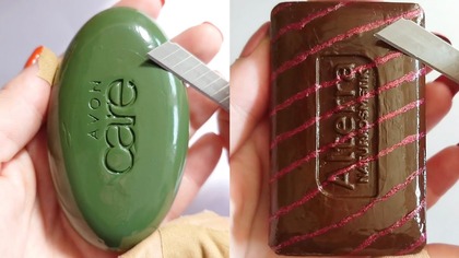 Soap Carving ASMR Relaxing Sounds no talking Satisfying ASMR Video