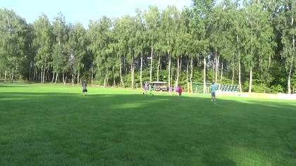 Natan w akcji na boisku :)