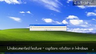 Rotating the text in Windows