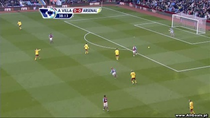 Premier League sezon 2010/2011 ASTON VILLA VS ARSENAL LONDYN 0-1