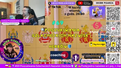 #69 Audycja: Poszukiwanie Szlacheckich Nazwisk i Herbów