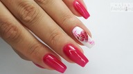 Valentines heart nails art tutorial / Colours by Molly