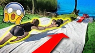EXTREMALNY WATER SLIDE DO JEZIORA / LUURE Z EKIPA *GROŹNE WYPADKI !!!*