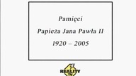 Reality TV - Plansza po śmierci Papieża (8. 04. 2005)