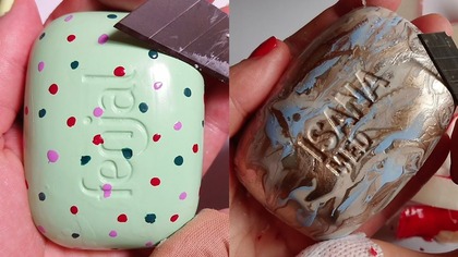 Soap Carving ASMR Relaxing Sounds no talking Satisfying ASMR Video