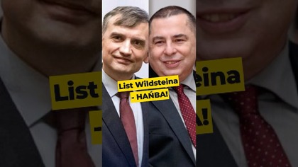 List Wildsteina - Hańba! #Ziobro #Fujara #pis