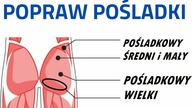 POPRAW BOK POŚLADKÓW  ODWODZENIE UDA w pozycji leżącej na boku