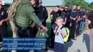 Pierwszy dzień w szkole po śmierci taty - policjanta