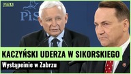 Kaczyński ostro o Sikorskim, mocne słowa na konferencji | Gazeta.pl
