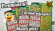 Zdrapmasy Lotto  Gruba Premiera! 3 zdrapki Wielka Pensja Bankiera!  Jest wygrana! 