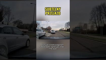 Jazda pod prąd w Sosnowcu! Kierująca ignoruje znaki i jedzie dalej #polskiedrogi #dashcam #sosnowiec