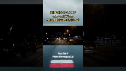 Widział go? Celowo nie zrobił miejsca? Zmiana pasa i kolizja #zmianapasa #kolizja #polscykierowcy