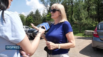 Kłody pod kołami nad Zalewem Sosina w Jaworznie