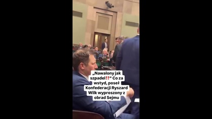 Pijany poseł Konfederacji szarpał się z policjantami.