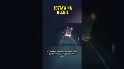 Noc, mgła i błąd kierowcy  #droga #bezpieczenstwo #kierowcy #shorts