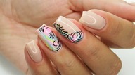 Marble nails art / Bluesky QBC24