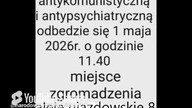 zapraszamy na manifestacje antykomunistyczną i antypsychiatryczną.