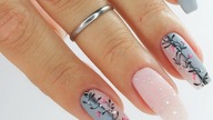 Valentines nails art tutorial Gray & Pink / Elisium Nails