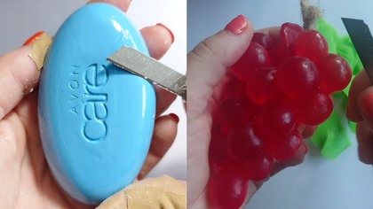 Soap Carving ASMR Relaxing Sounds no talking Satisfying ASMR Video