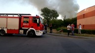 Pożar sortowni śmieci w Krakowie