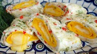 Omlet Kolorowy - pyszny i szybki.  Przepis babci jak zrobić puszysty omlet na kolację lub śniadanie.