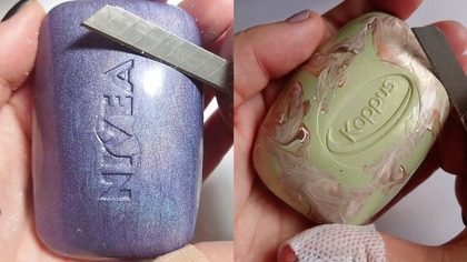 Soap Carving ASMR Relaxing Sounds no talking Satisfying ASMR Video