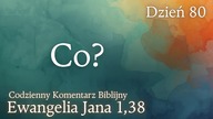 Co? | Ewangelia Jana 1,38 | Komentarz wers po wersie | Fabian Błaszkiewicz