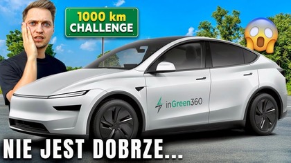 Najnowsza Tesla Model Y Juniper na trasie 1000 km Challenge!  NIESTETY BEZ ZMIAN? 