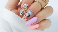 Collab nails / badge icon nails art tutorial / Allepaznokcie Molly Lac